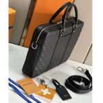 Louis Vuitton LV Uniisex Porte-Documents Voyage PM Black Damier Infini Cowhide Leather - immagine 4