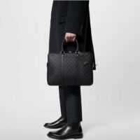 Louis Vuitton LV Uniisex Porte-Documents Voyage PM Black Damier Infini Cowhide Leather (1)