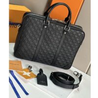 Louis Vuitton LV Uniisex Porte-Documents Voyage PM Black Damier Infini Cowhide Leather (1)