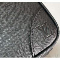 Louis Vuitton LV Uniisex Porte-Documents Voyage PM Black Taiga Noir Cowhide Leather (2)