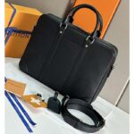 Louis Vuitton LV Uniisex Porte-Documents Voyage PM Black Taiga Noir Cowhide Leather - Image 3