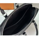 Louis Vuitton LV Uniisex Porte-Documents Voyage PM Black Taiga Noir Cowhide Leather - Image 9