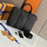 Louis Vuitton LV Uniisex Porte-Documents Voyage PM Monogram Eclipse Coated Canvas – Image 2