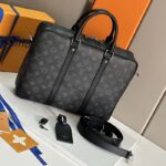 Louis Vuitton LV Uniisex Porte-Documents Voyage PM Monogram Eclipse Coated Canvas – Image 3