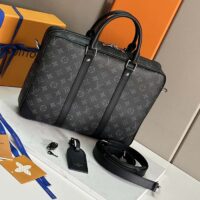 Louis Vuitton LV Uniisex Porte-Documents Voyage PM Monogram Eclipse Coated Canvas (3)