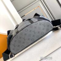 Louis Vuitton LV Unisex Christopher MM Backpack Monogram Eclipse Coated Canvas Reverse (12)