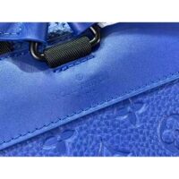 Louis Vuitton LV Unisex Christopher MM Backpack Racing Blue Embossed Taurillon Monogram Cowhide Leather (8)