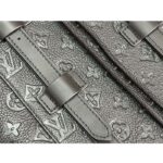 Louis Vuitton LV Unisex Christopher PM Backpack Black Taurillon Monogram Embossed Cowhide Leather - immagine 10