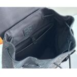 Louis Vuitton LV Unisex Christopher PM Backpack Black Taurillon Monogram Embossed Cowhide Leather - immagine 6