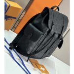 Louis Vuitton LV Unisex Christopher PM Backpack Black Taurillon Monogram Embossed Cowhide Leather - immagine 4