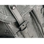 Louis Vuitton LV Unisex Christopher PM Backpack Black Taurillon Monogram Embossed Cowhide Leather - immagine 7