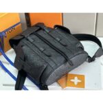 Louis Vuitton LV Unisex Christopher PM Backpack Black Taurillon Monogram Embossed Cowhide Leather - immagine 5