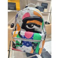 Louis Vuitton LV Unisex Discovery Backpack PM Multicolor Monogram Coated Canvas Cowhide Leather (6)