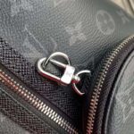 Louis Vuitton LV Unisex Duo Slingbag Black Monogram Coated Canvas Taiga Cowhide Leather - immagine 8