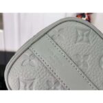 Louis Vuitton LV Unisex Keepall Bandoulière 25 Mineral Gray Embossed Taurillon Monogram Cowhide Leather – Bild 7