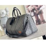 Louis Vuitton LV Unisex Keepall Bandoulière 50 Dark Green Monogram Coated Canvas Cowhide - Bild 4