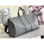 Louis Vuitton LV Unisex Keepall Bandoulière 50 Dark Green Monogram Coated Canvas Cowhide - Bild 3