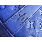 Louis Vuitton LV Unisex Keepall Bandoulière 50 Racing Blue Embossed Taurillon Monogram Cowhide Leather - Image 10