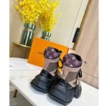 Louis Vuitton LV Unisex LV Archlight 2.0 Platform Ankle Boot Khaki Green Suede Calf Leather - Image 5