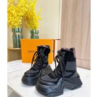 Louis Vuitton LV Unisex LV Archlight 2.0 Platform Black Suede Calf Leather Oversized Rubber (6)