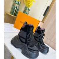 Louis Vuitton LV Unisex LV Archlight 2.0 Platform Black Suede Calf Leather Oversized Rubber (6)