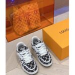 Louis Vuitton LV Unisex LV Trainer Sneaker Black Monogram Textile Rubber Outsole – Image 4
