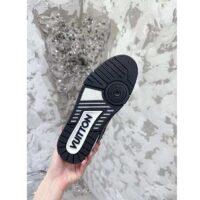Louis Vuitton LV Unisex LV Trainer Sneaker Black Swarovski™ Crystals Grained Calf Leather (4)