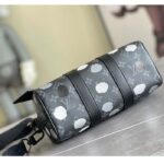 Louis Vuitton LV Unisex LV x YK Bandoulière Keepall 25 Black Silver Monogram Eclipse Coated Canvas - Image 5