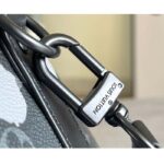 Louis Vuitton LV Unisex LV x YK Bandoulière Keepall 25 Black Silver Monogram Eclipse Coated Canvas - Image 9