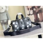 Louis Vuitton LV Unisex LV x YK Bandoulière Keepall 25 Black Silver Monogram Eclipse Coated Canvas - Image 3