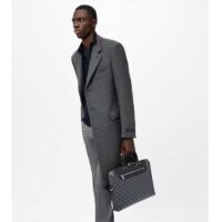 Louis Vuitton LV Unisex Porte-Documents Jour Damier Graphite Canvas Cowhide Leather (13)