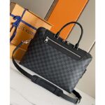 Louis Vuitton LV Unisex Porte-Documents Jour Damier Graphite Canvas Cowhide Leather - Imagen 2