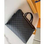 Louis Vuitton LV Unisex Porte-Documents Jour Damier Graphite Canvas Cowhide Leather - Imagen 3