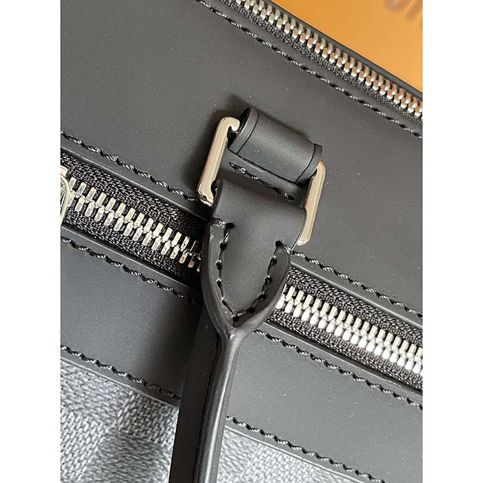 Louis Vuitton LV Unisex Porte-Documents Jour Damier Graphite Canvas Cowhide Leather (8)