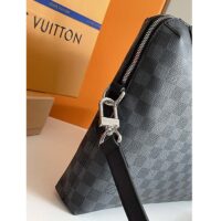 Louis Vuitton LV Unisex Porte-Documents Jour Damier Graphite Canvas Cowhide Leather (13)