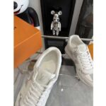 Louis Vuitton LV Unisex Run Away Sneaker White Maxi Damier-Embossed Grained Calf Leather Rubber - Bild 9