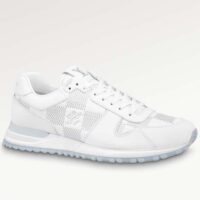 Louis Vuitton LV Unisex Run Away Sneaker White Maxi Damier-Embossed Grained Calf Leather Rubber (4)
