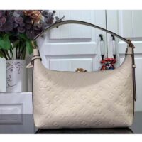 Louis Vuitton LV Unisex Sac Sport Crème Beige Embossed Supple Grained Cowhide Leather (10)