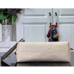 Louis Vuitton LV Unisex Sac Sport Crème Beige Embossed Supple Grained Cowhide Leather - immagine 5