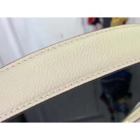 Louis Vuitton LV Unisex Sac Sport Crème Beige Embossed Supple Grained Cowhide Leather (10)