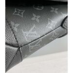 Louis Vuitton LV Unisex Saumur Messenger Monogram Eclipse Coated Canvas Black Leather - immagine 8