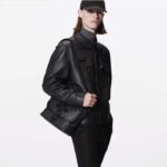 Louis Vuitton LV Unisex Saumur Messenger Monogram Eclipse Coated Canvas Black Leather - immagine 12