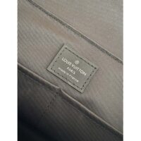 Louis Vuitton LV Unisex Saumur Messenger Monogram Eclipse Coated Canvas Black Leather (3)