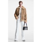 Louis Vuitton LV Unisex Side Trunk Blue Monogram Coated Canvas Cowhide Leather - immagine 11