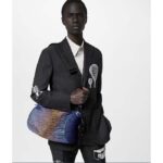 Louis Vuitton LV Unisex Soft Polochon MM Gradient Electric Sun Calf Leather Textile Lining – Image 11