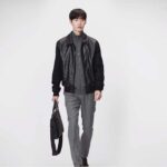 Louis Vuitton LV Unisex Takeoff Briefcase Black Grained Calf Leather Cowhide Textile Lining – Image 11