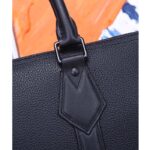 Louis Vuitton LV Unisex Takeoff Briefcase Black Grained Calf Leather Cowhide Textile Lining – Image 8