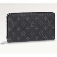 Louis Vuitton LV Unisex Zippy Organizer Monogram Eclipse Coated Canvas Cowhide Leather (1)