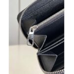 Louis Vuitton LV Unisex Zippy Organizer Monogram Eclipse Coated Canvas Cowhide Leather - immagine 9