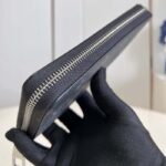 Louis Vuitton LV Unisex Zippy Organizer Monogram Eclipse Coated Canvas Cowhide Leather - immagine 7